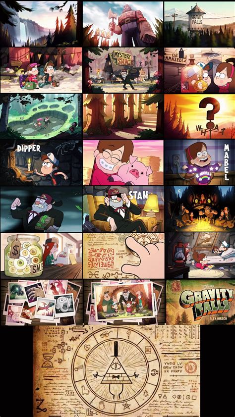 gravity falls intro pictures.